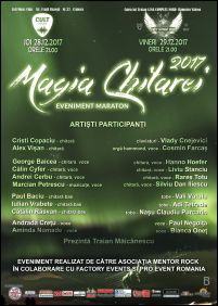 Afis Magia chitarei 2017