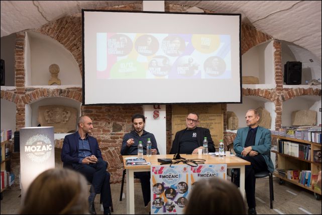 Foto Silviu Scrob, Isfar Sarabski, Gilad Atzmon, Virgil Mihaiu Jazz Mozaic Sibiu 2017.jpg